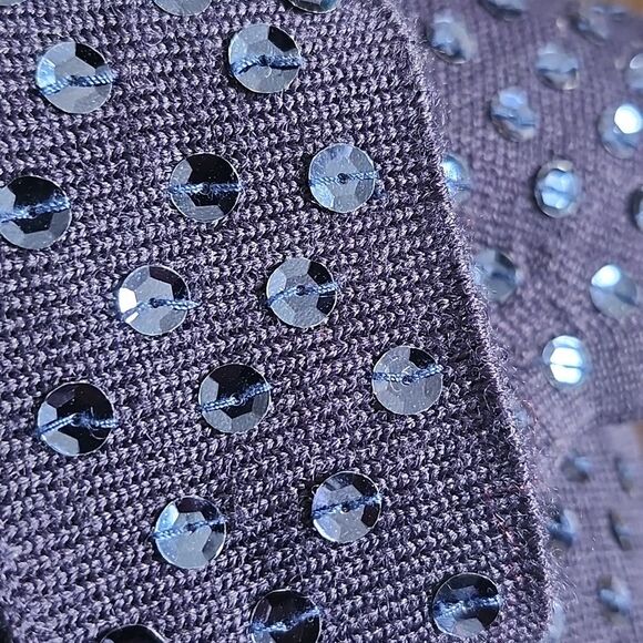 Counterparts Y2K Knit Tank Top, Sequin Detail, Beaded Hem, Size M - Picture 8 of 8